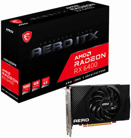 Видеокарта MSI AMD Radeon RX 6400 AERO ITX