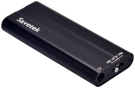 Цифровой диктофон Savetek GS-R21 16GB 16 Гб черный 965044445475706