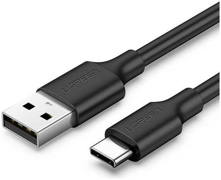 Кабель uGreen US287 (60118) USB-A 2.0 to USB-C Cable Nickel Plating 2м. Черный US287 (60118) USB-A 2.0 to USB-C Cable Nickel Plating. Длина 2м. Цвет: черный