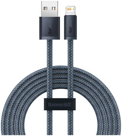 Кабель USB BASEUS Dynamic Series Fast Charging, USB - Lightning, 2.4А, 2м, серый 965044445524664