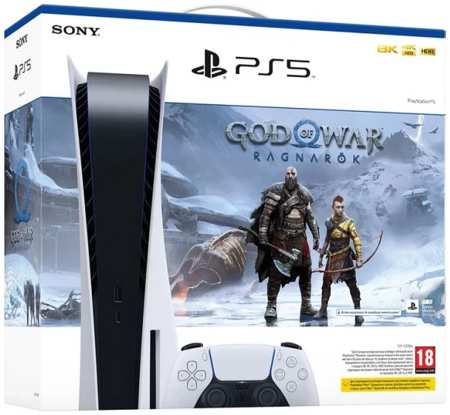 Sony Игровая приставка PlayStation 5 825Gb+God of War Ragnarok+2-ой геймпад+док станция 965044445539356