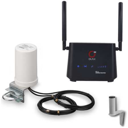 NETGIM Комплект мобильного интернета 4G - Роутер Olax AX9 Pro со всенаправленной антенной MIMO 965044445539540
