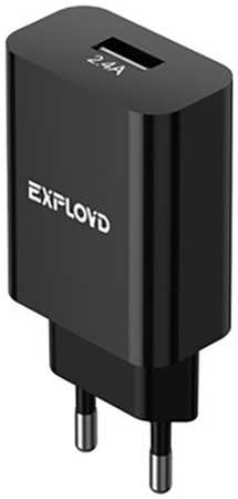 Сетевое зарядное устройство Exployd EX-Z-1418 отсутствует 1xUSB 2.4 А черный 965044445596538