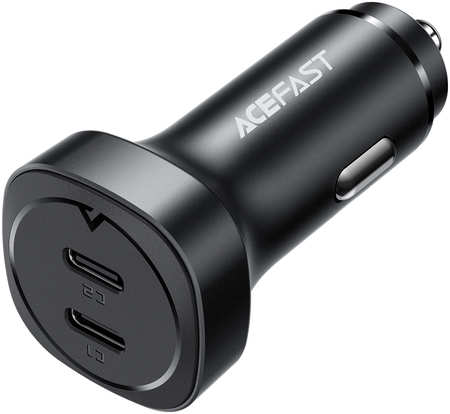 Автомобильное зарядное устройство Acefast B2 72W dual USB-C. Цвет: Автомобильное зарядное устройство ACEFAST B2 72W dual USB-C metal car charger. Цвет: