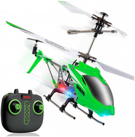 Радиоуправляемый вертолет Syma S107H Green 2.4G с функцией зависания, S107H Радиоуправляемый вертолет Syma S107H Green 2.4G с функцией зависания - S107H 965044445625789