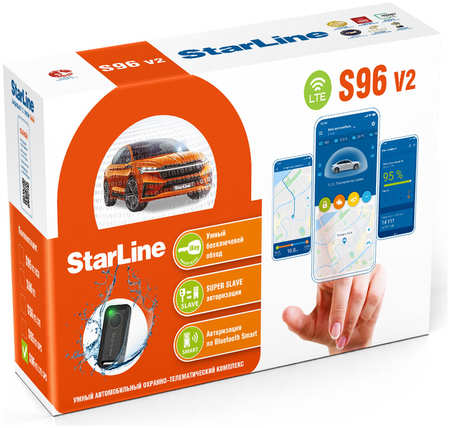 Автосигнализация StarLine S96 v2 BT 2CAN+4LIN 2SIM LTE GPS 965044445733009