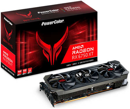 Видеокарта PowerColor AMD Radeon RX 6750 XT Devil OC AXRX