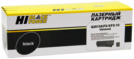 Картридж для лазерного принтера Hi-Black №12A Q2612A / FX-10 / FX-9 Black FX-9; FX-10; Q2612A; 12A 965044446243951