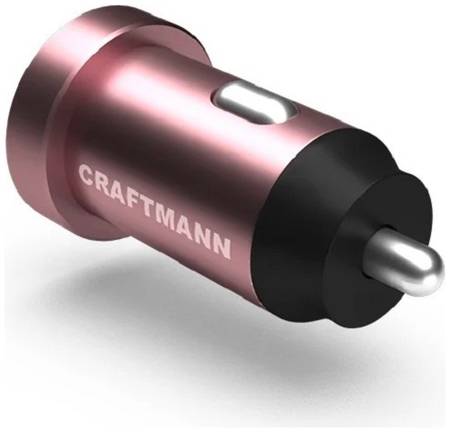 Автомобильное зарядное устройство Craftmann Car Charger 5V 4.8A (розовый цвет) 965044446663724