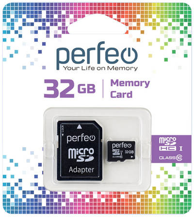 Карта памяти Perfeo microSD 32GB High-Capacity Class 10 965044446699508