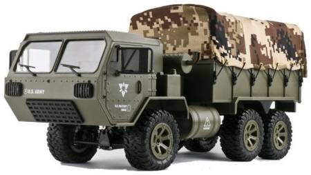 Радиоуправляемая машина Heng Long FY004A-1 американский военный грузовик 6WD RTR 1:16 2.4G 965044446703449