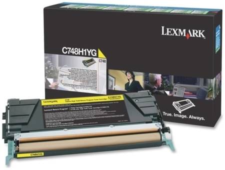 Картридж для лазерного принтера Lexmark C748H1YG, Yellow, оригинал 965044447017988
