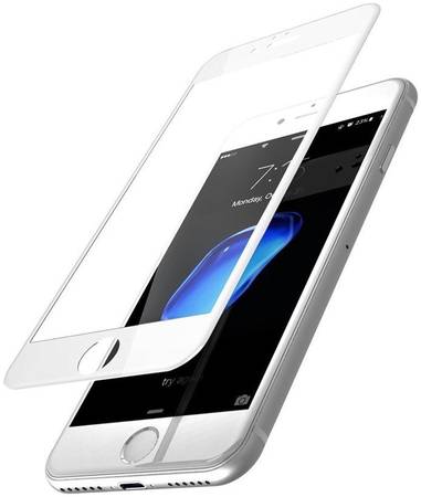 Защитное стекло 9H для iPhone 8 Plus/7 Plus, Белое, iGrape