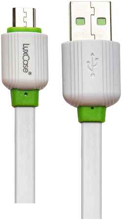Кабель micro USB 1м плоский 2A PVC от LuxCase 98603