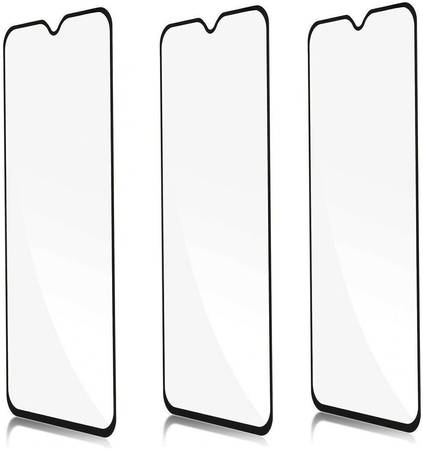 Защитное стекло Qvatra для Samsung A41 / Комплект 3 шт А41 / 9D на весь экран