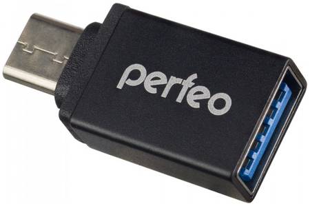Адаптер Perfeo USB на Type-C c OTG, 3.0 (PF-VI-O006 Black) чёрный
