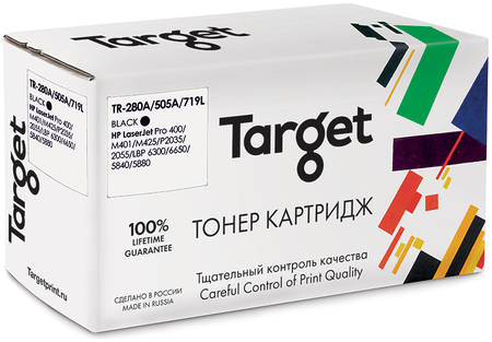Картридж для лазерного принтера Target TR-280A/505A/719L, Black, совместимый 965044447357548