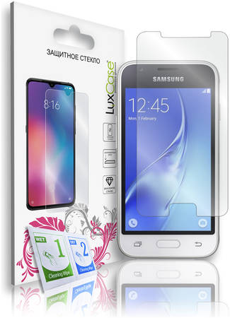 Защитное стекло плоское LuxCase для Samsung Galaxy J1 mini (2016) SM-J105H/82072 965044447372734