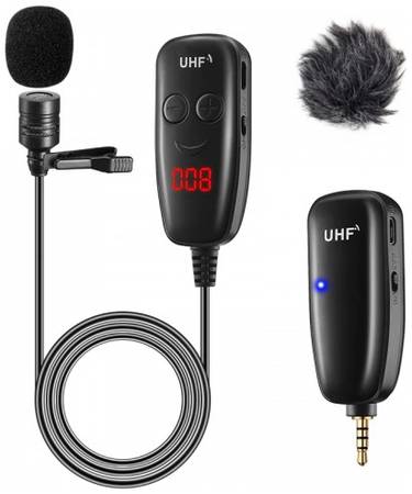 Микрофон TM8 UHF X016 LED Black (1261) 965044447603501