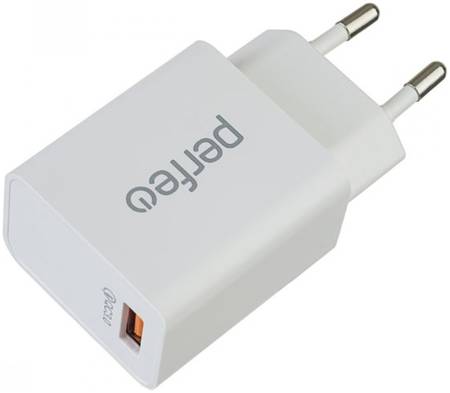 PERFEO Сетевое зарядное устройство с разъемом USB, QC 3.0, (I4615)