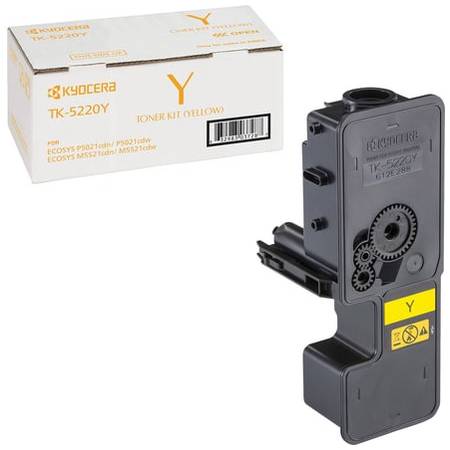 Тонер-картридж для лазерного принтера Kyocera TK-5220Y, оригинал 1T02R9ANL1
