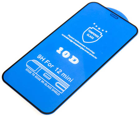 PC Защитное Стекло 10D для iPhone 12 mini, черное 965044447824011