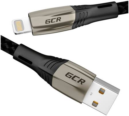 Кабель GCR для смартфона series MERСEDES Lightning USB для iPhone iPad Mini и Air GCR-IP14