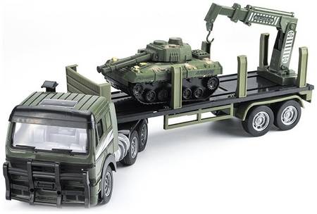 Радиоуправляемый грузовик-трейлер с танком CityTruck 1:18 Zhoule Toys 551-B2 965044448481563