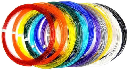 Набор пластика для 3D-ручек PLA 15 цветов