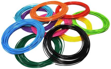 Набор пластика для 3D-ручек PLA разноцветный, 20 цветов по 10 м для 3D ручки 965044448519454
