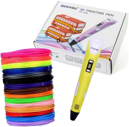 3D ручка Myriwell_RP100B (ABS 150м + трафареты) желтый. Myriwell RP 100B 965044448833272