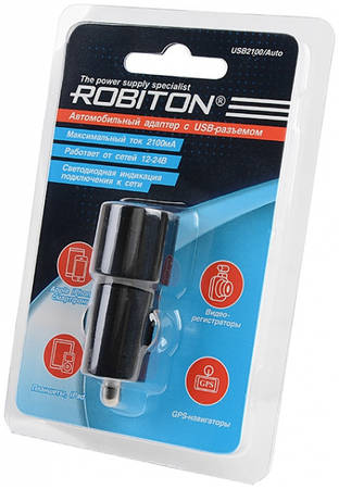 Автомобильное зарядное устройство Robiton USB2100/Auto 965044448847270