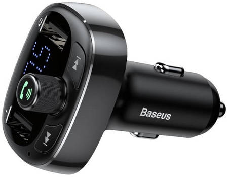 Автомобильное ЗУ 2xUSB Baseus T typed Bluetooth MP3 - Черное (CCALL-TM01) 965044448891572
