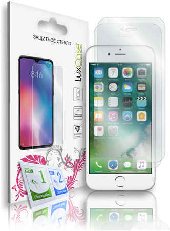 Защитное стекло LuxCase на iPhone 6;6S;7;8;SE 2020, Без рамки, Комплект 2шт, 83067 965044449148033