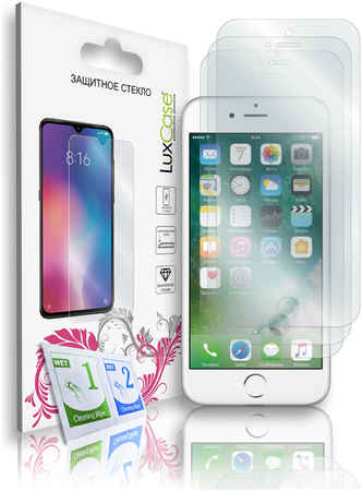 Защитное стекло LuxCase на iPhone 6;6S;7;8;SE 2020, Без рамки, Комплект 3шт, 83068