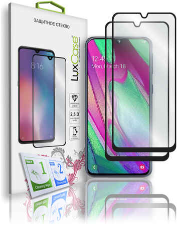Защитное стекло LuxCase для Samsung Galaxy A40 (2019), 2.5D, Полноклеевое, 78435 965044449148067