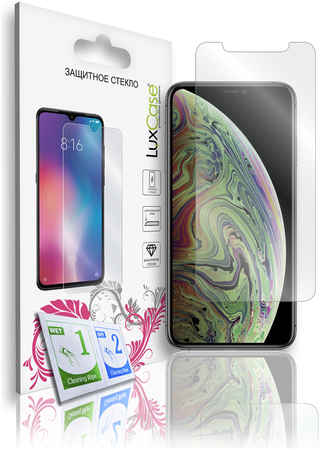 Защитное стекло LuxCase на iPhone XS Max;11 Pro Max, На плоскую часть экрана, 82853