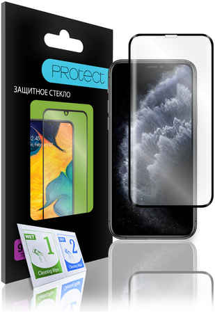 Защитное стекло PROtect на iPhone XS Max, 11 Pro Max, 3D полноклеевое, Черная рамка, 33011 965044449148119