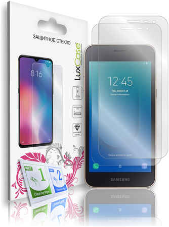 Защитное стекло LuxCase на Samsung Galaxy J2 Core;J2 Core (2020), Комплект 2шт, 83105