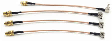 Mobicent Пигтейл переходники TS9 - SMA (female) кабельная сборка (4 шт.)