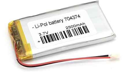 Аккумуляторная батарея OEM Li-Pol 7*43*74мм 2pin 3.7V/2500mAh 965044449754813