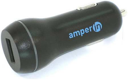 Автомобильное зарядное устройство AMPERIN CCB-1USB USB DC 5V 3.0A/9V 2A/12V 1.5A Черный 965044484198969