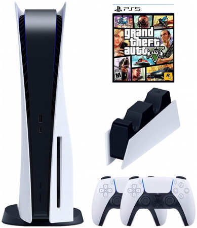 Игровая приставка Sony PlayStation 5 (3-ревизия)+2-й геймпад+зарядное+Grand Theft Auto 965044484333062