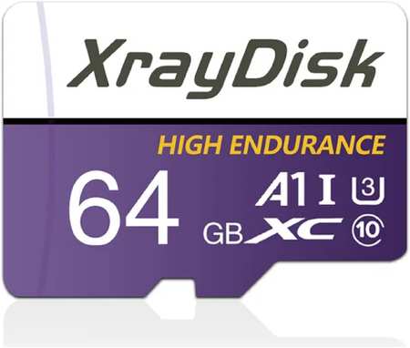 Карта памяти XrayDisk 64 Gb micro SD class 10, UHS-3 с адаптером Micro SD XC UHS-3 965044484399459