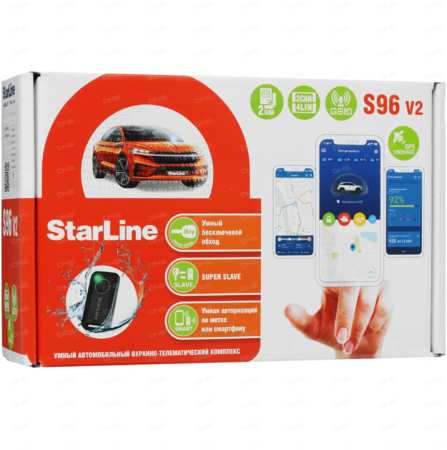 Автосигнализация Starline S96 v2 BT 2CAN+4LIN 2SIM LTE 965044484441014
