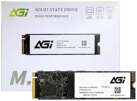 SSD накопитель AGI AI818 M.2 2280 512 ГБ AGI512G44AI818 965044484512121
