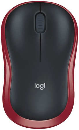 Беспроводная мышь Logitech M185 красный, черный (910-002237) 965044484593100