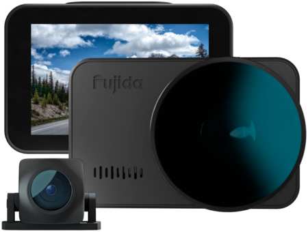 Видеорегистратор Fujida Zoom Hit S Duo WiFi с GPS базой камер, WiFi, вторая камера