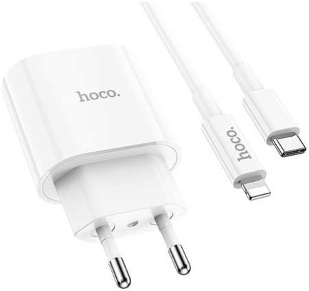Сетевое зарядное устройство Hoco С94A lightning - usb type-c 3 А белый 965044484755989