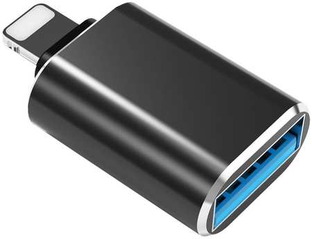 KS-IS Адаптер переходник Lightning - USB OTG для iPhone, iPad, алюминиевый Lightning - USB_OTG 965044484882089